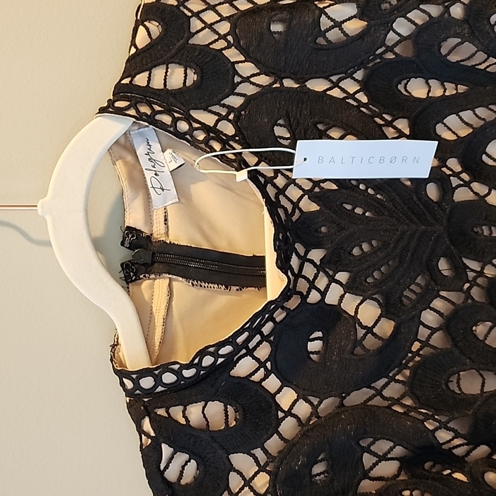 Black midi dress
